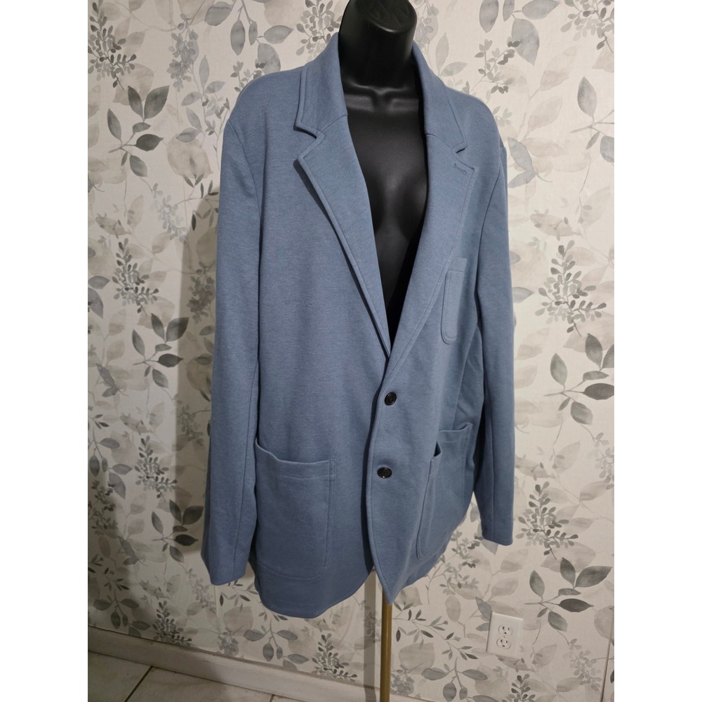 Goodfellow & Co Mens Comfort Wear Blazer Blue Knit Sport Coat XL New